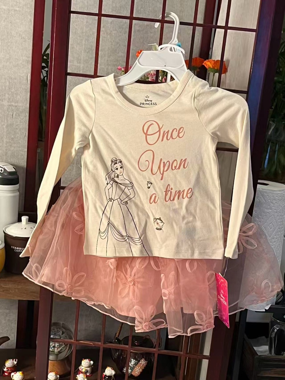 Disney Cream and Pink 'Once Upon a Time' Princess Matching Set